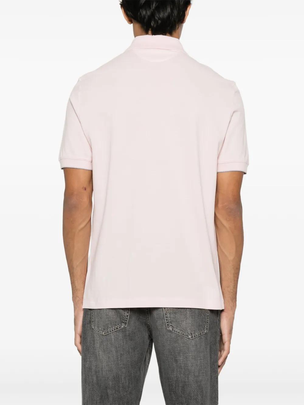 BRUNELLO CUCINELLI Cotton Polo Shirt In Pink Product Image