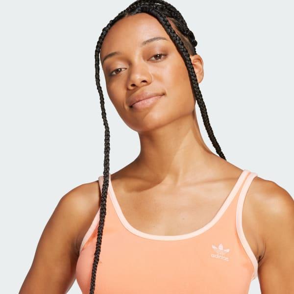 adidas Adicolor 3-Stripes Bra Top White 2XL Womens Product Image