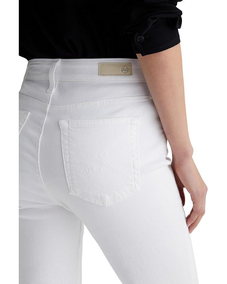 Women's AG Jeans Farrah Mid-Rise Crop Boot Jeans in Gallery White Product Image