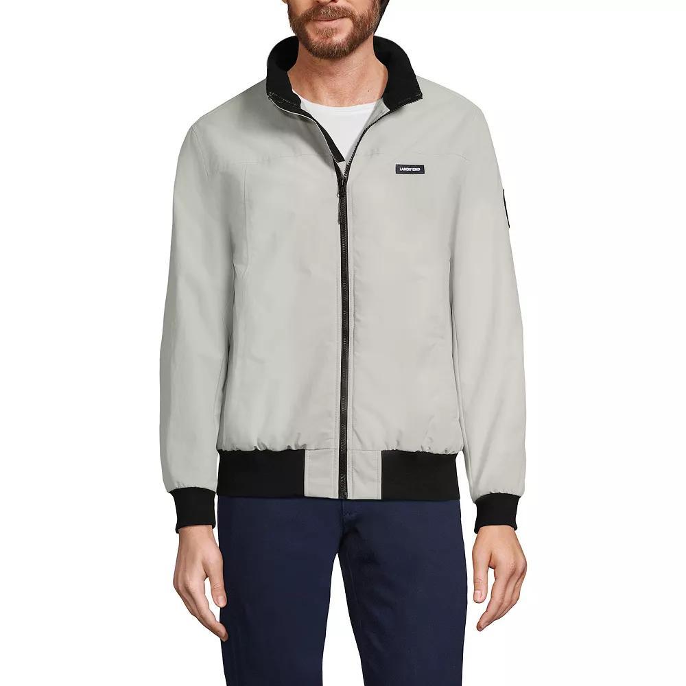 Men's Lands' End Classic Squall Bomber Jacket, Size: Medium, Soft Pink Product Image