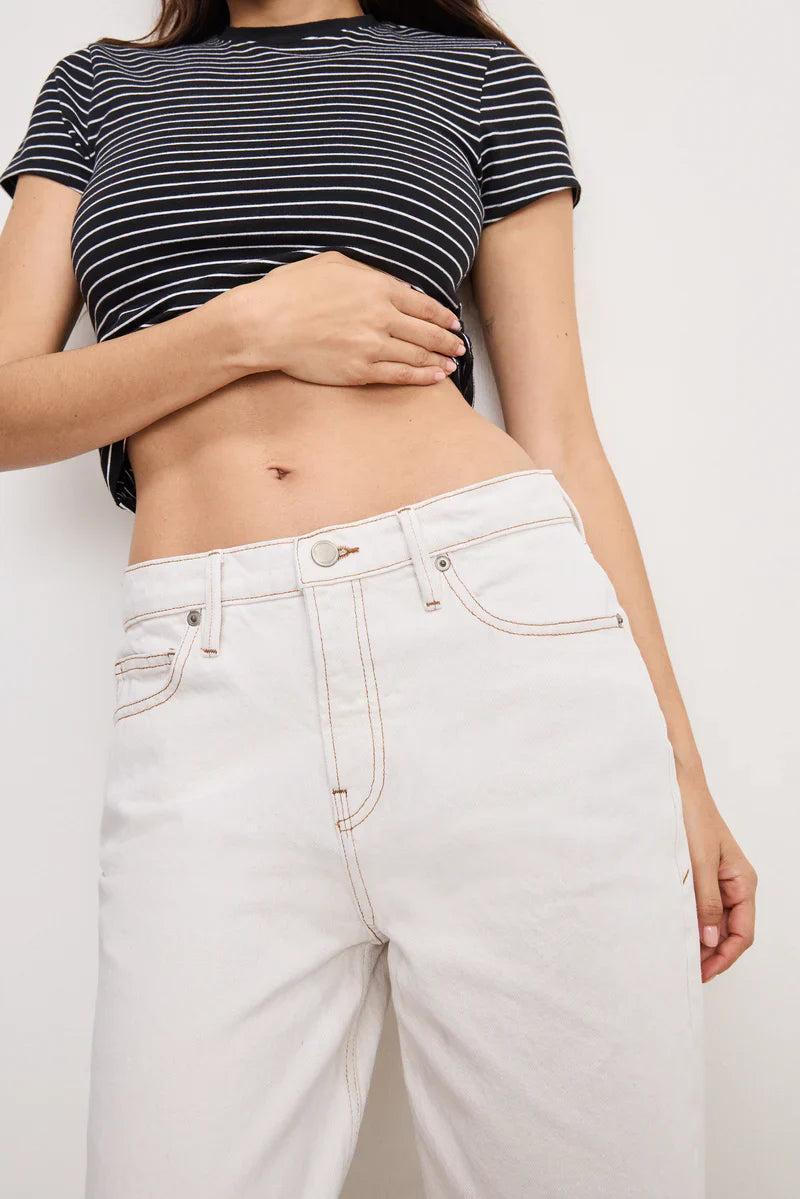 Good American | Good Standard Straight Jeans PEARL001 Product Image
