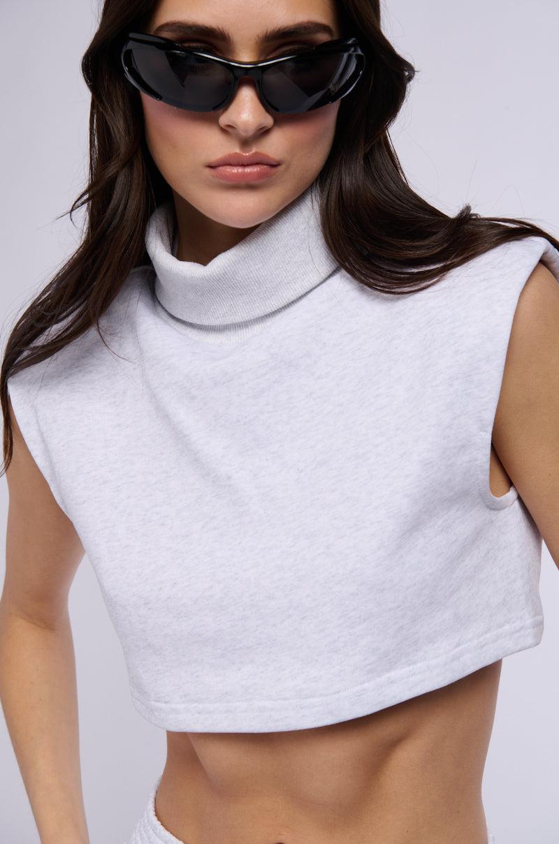SATURDAZE TURTLENECK SLEEVELESS TOP Product Image