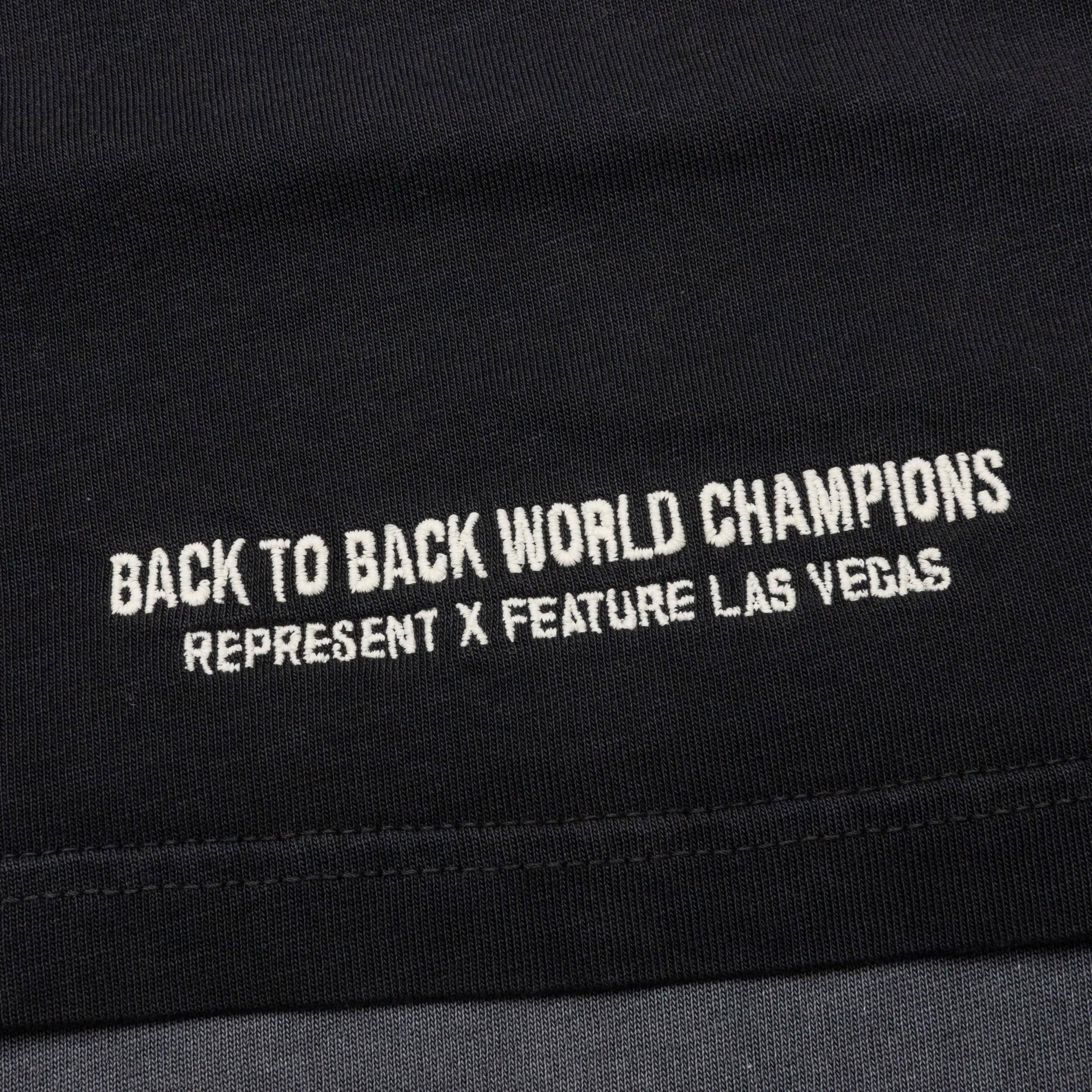 Feature x Represent Multi Logo T-Shirt - Stained Black Male Product Image