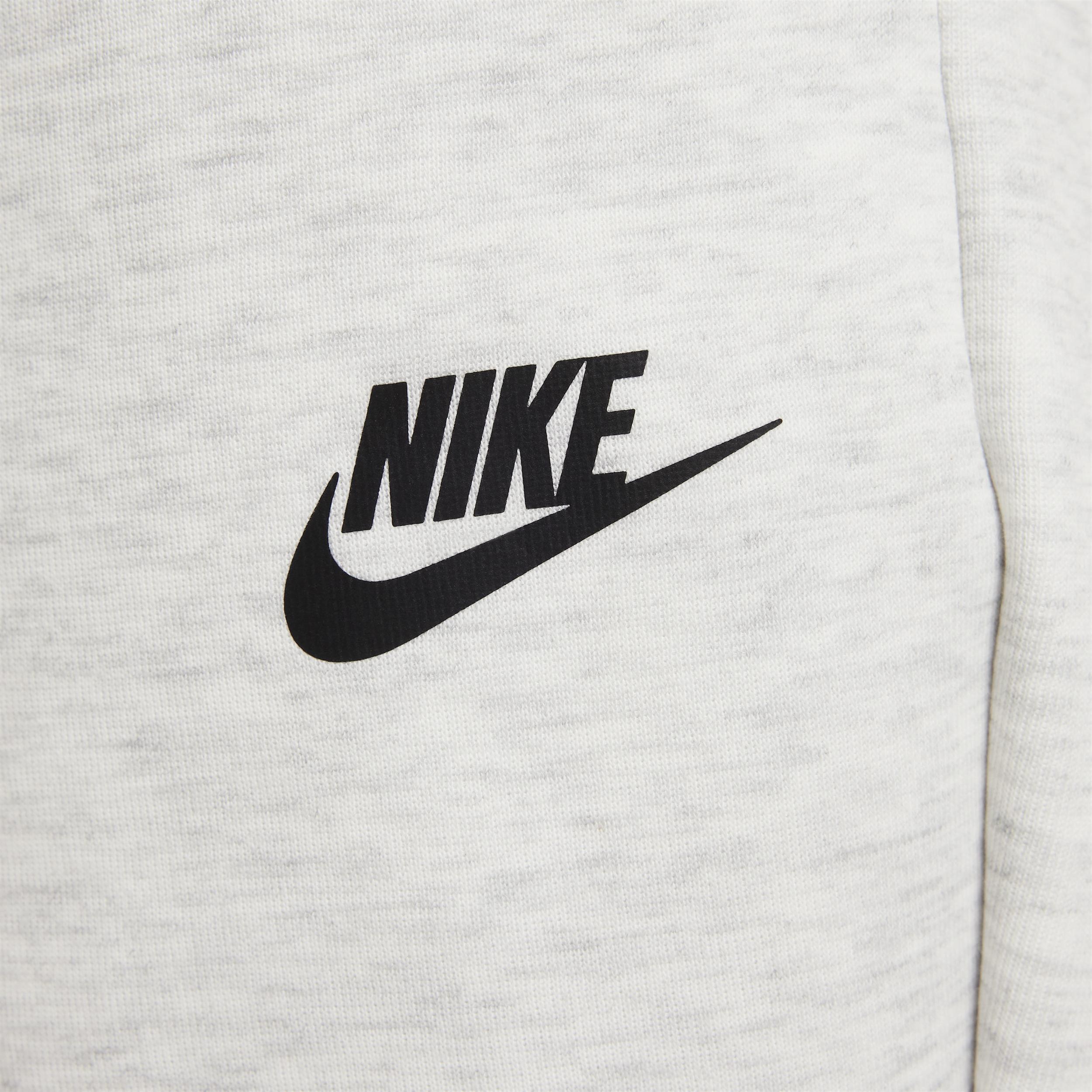 Nike Girls Sportswear Tech Fleece Jogger Pants in Light Grey/Heather/Black Product Image