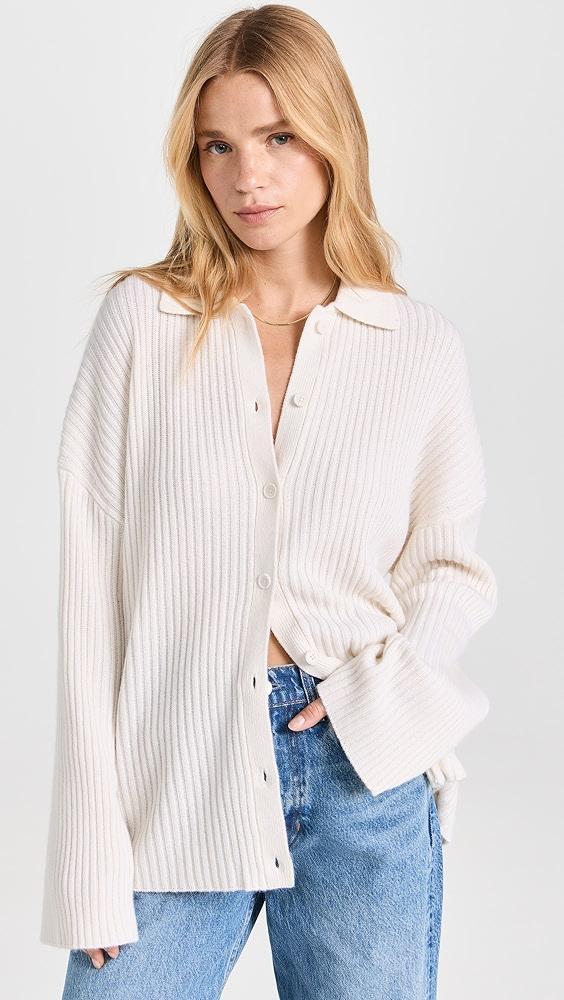 Reformation Fantino Cashmere Collared Cardigan | Shopbop Product Image