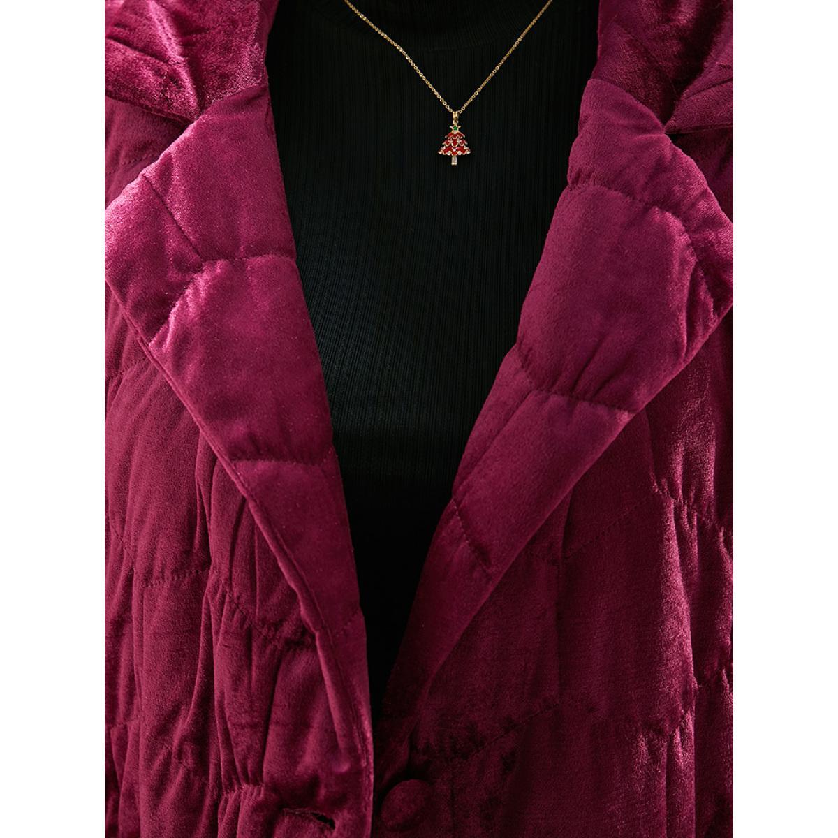 Plus Size Women Dailywear Plain Texture No stretch 14-16/1X Pocket Casual Cotton Jackets BloomChic Product Image
