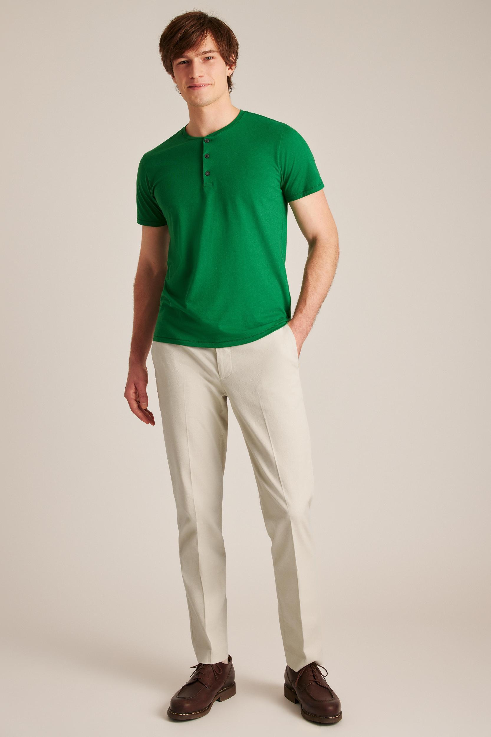 Pima Performance Short Sleeve Henley Product Image