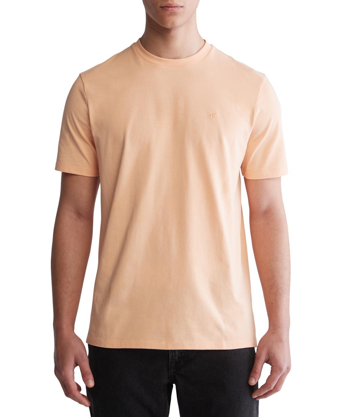 Calvin Klein Men's Smooth Cotton Monogram Logo T-Shirt - Grey - XXL Product Image