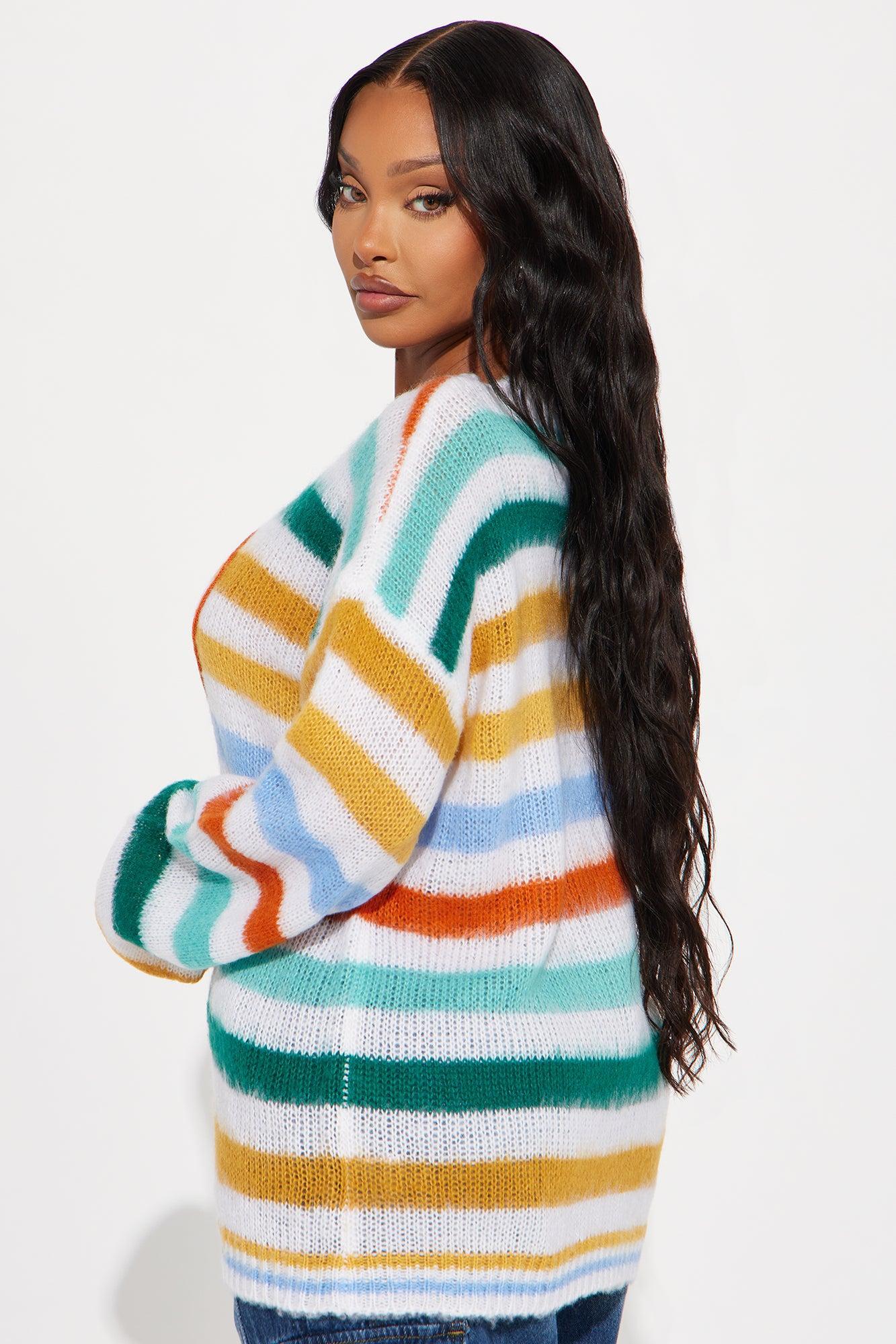 Keep My Heart Warm Sweater - Multi Color Product Image