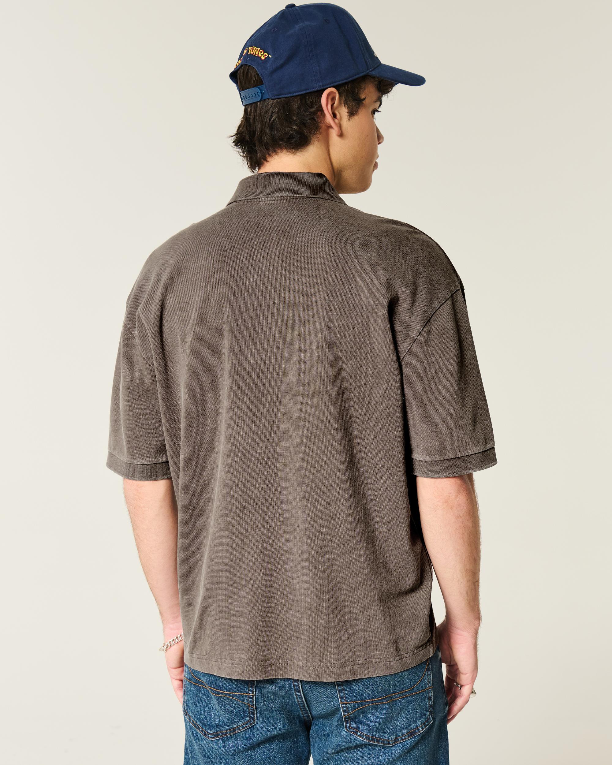 Boxy Crop Polo Product Image