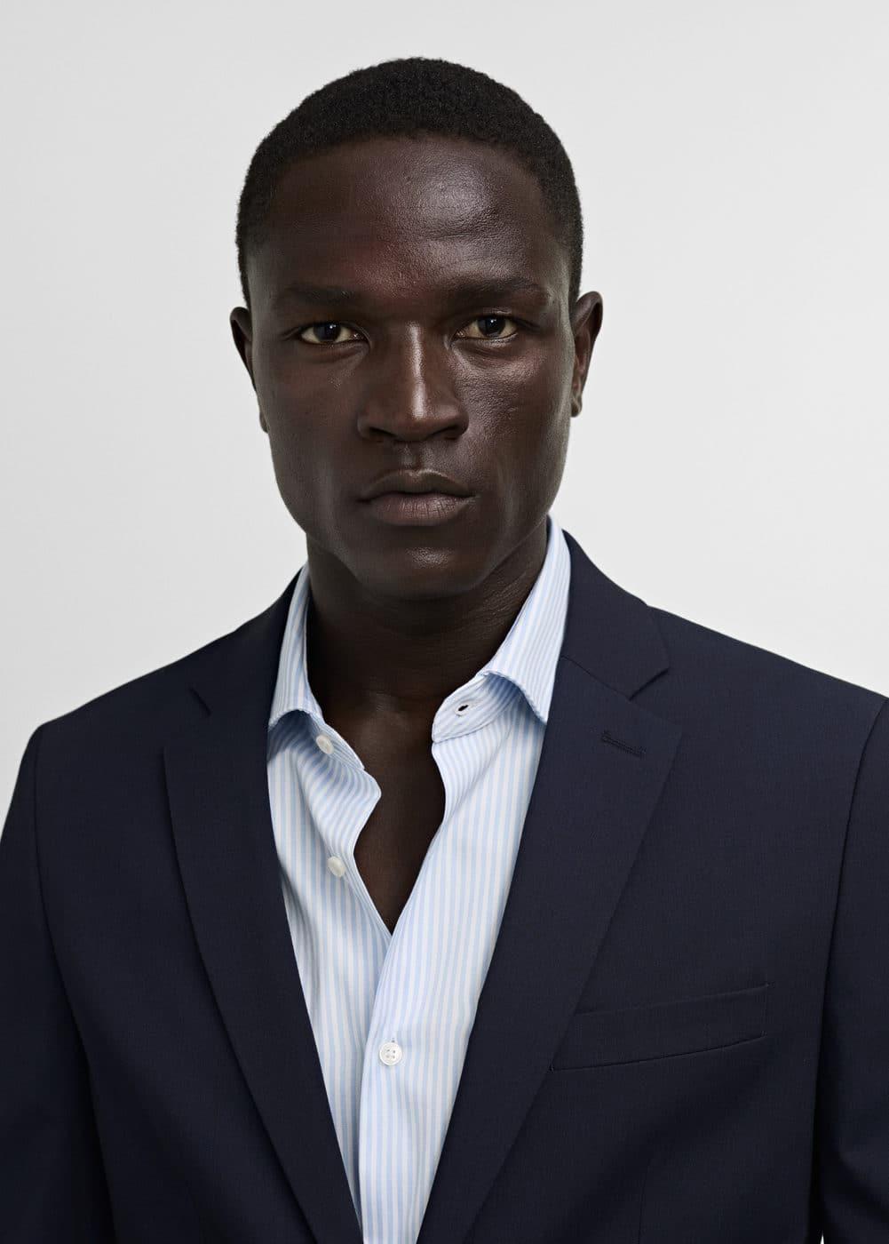 Super slim-fit suit blazer in stretch fabric - Men | MANGO USA Product Image