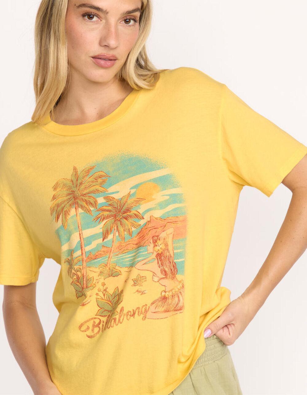 BILLABONG Trouble In Paradise Womens Boyfriend Tee - YELLOW Product Image