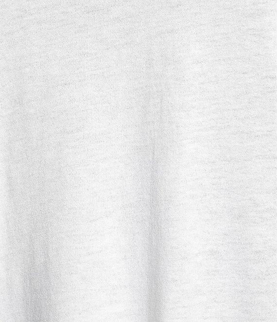 Code Bleu Knit Crew Neck Short Sleeve Crochet Trim Top Product Image