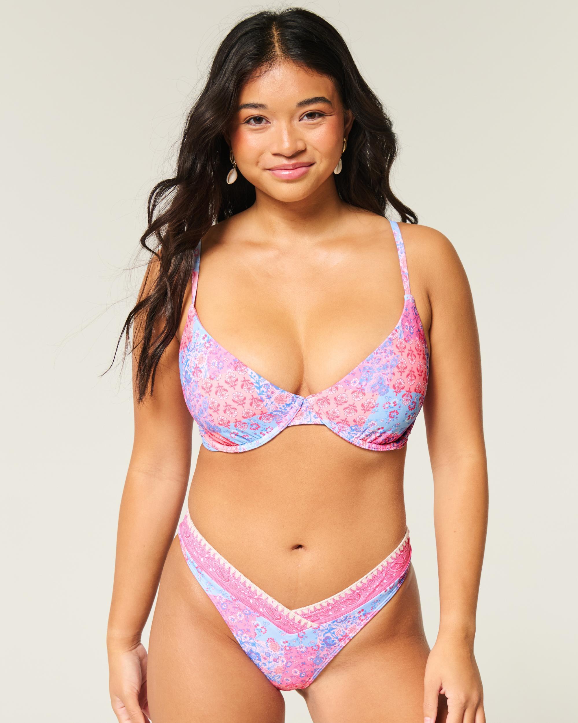 Curvy Plunge Underwire Bikini Top Product Image