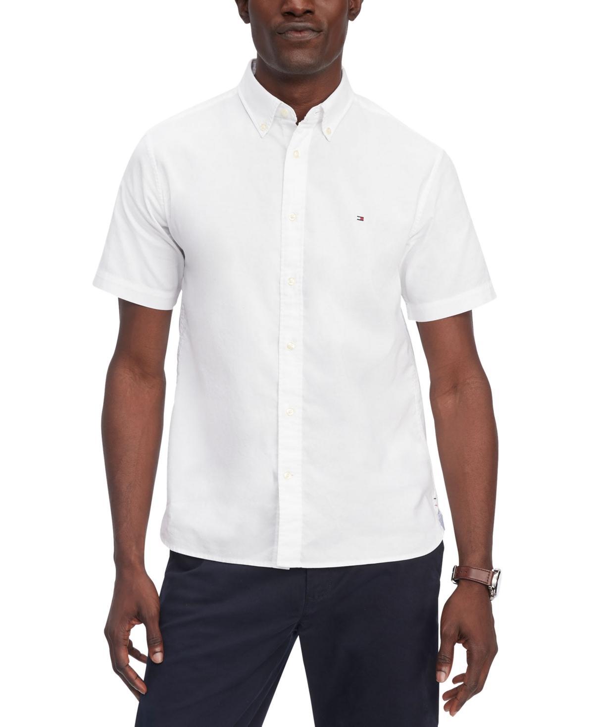 Tommy Hilfiger Mens 1985 Regular-Fit Th Flex Stretch Button-Down Oxford Shirt Product Image