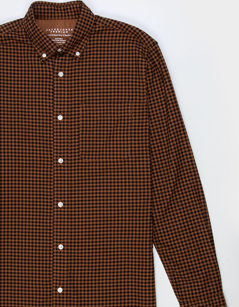 JACK & JONES Oxford Mens Button Up Shirt - BLACK Product Image