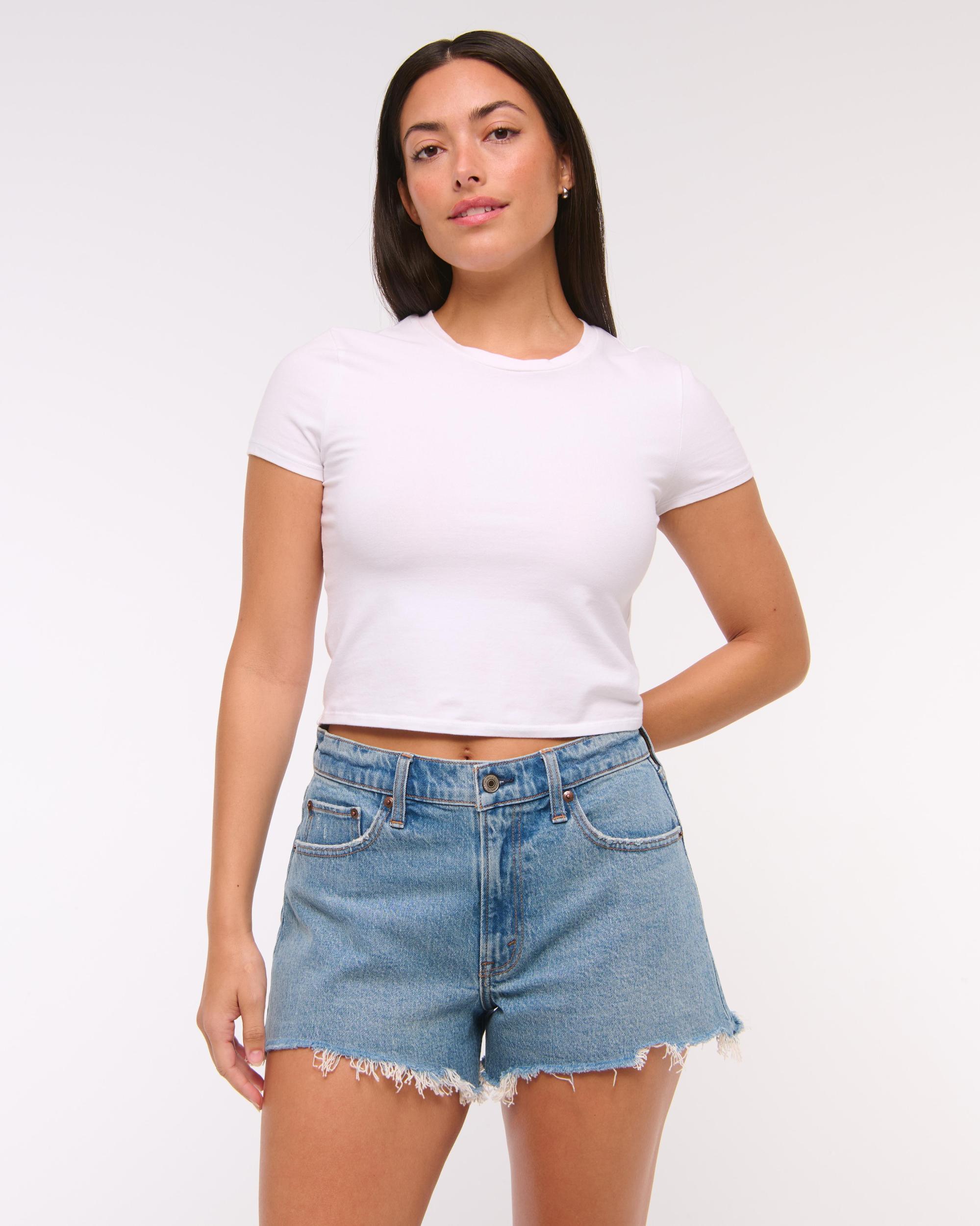 Curve Love High Rise 90s Cutoff Short Product Image