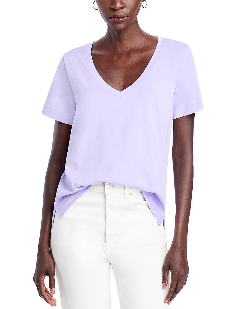 Vineyard Vines Striped V Neck Cotton Tee Product Image