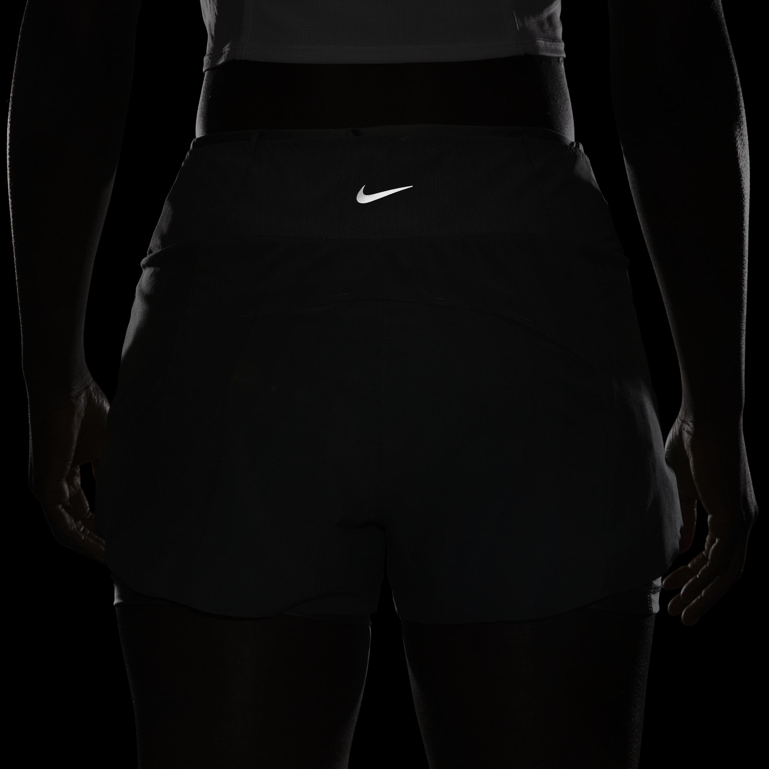 Nike Women's Dri-FIT Swift Mid-Rise 3" 2-in-1 Running Shorts with Pockets Product Image