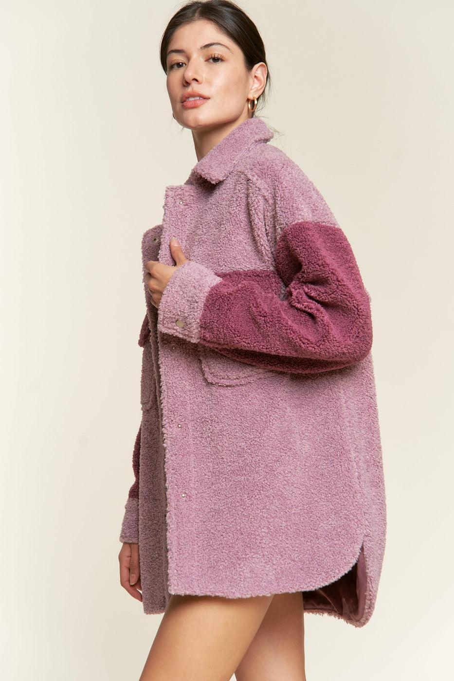Colorblock Sherpa Jacket Product Image