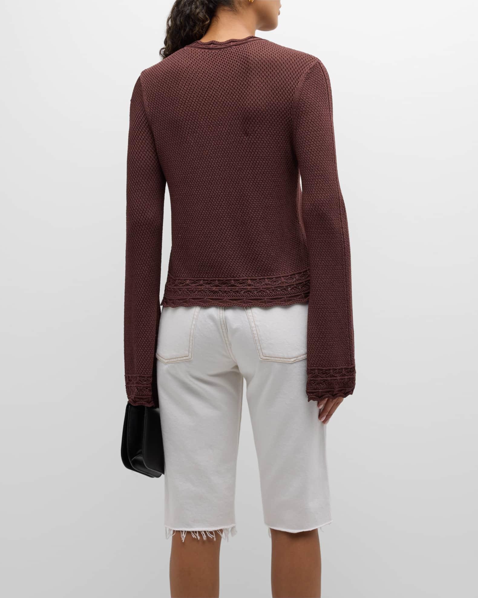 Crewneck Pointelle Sweater Product Image