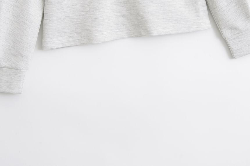 Plain Polo Sweatshirt Product Image