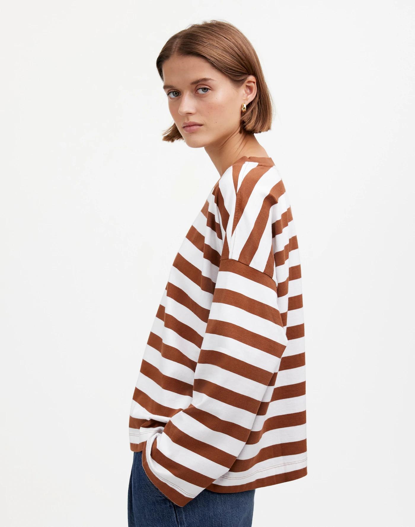 Oversized Long-Sleeve Crewneck Tee Product Image