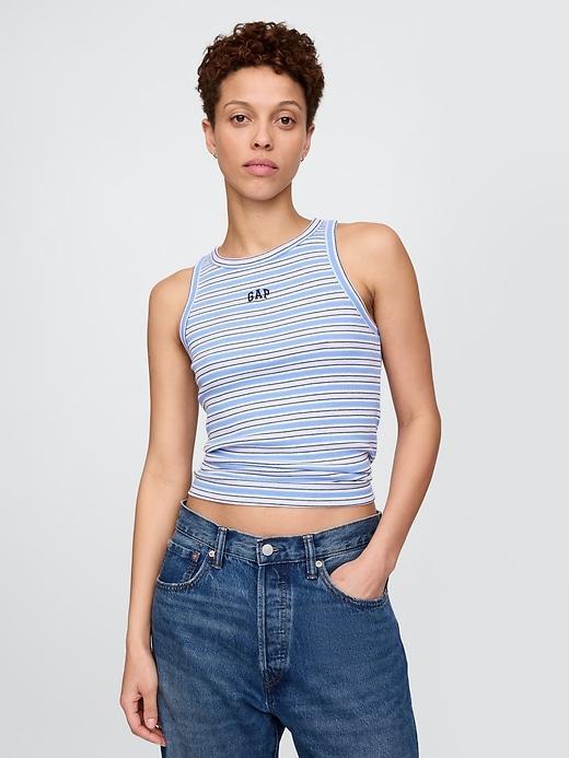 Modern Rib Logo Halter Top Product Image