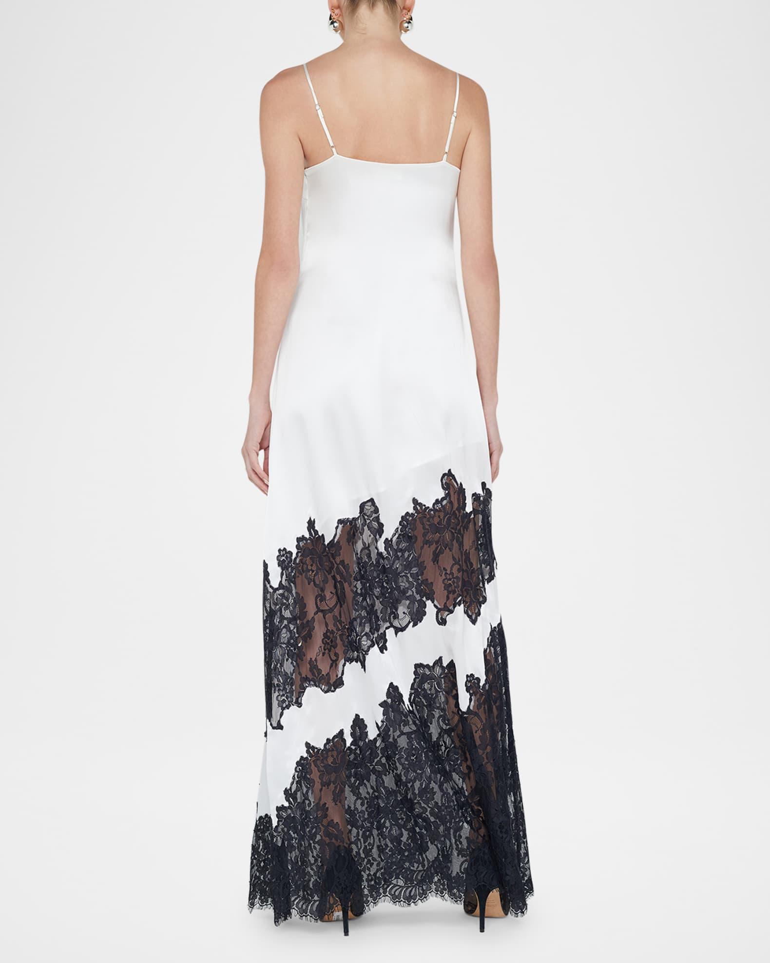 Silvana Satin Lace Gown Product Image