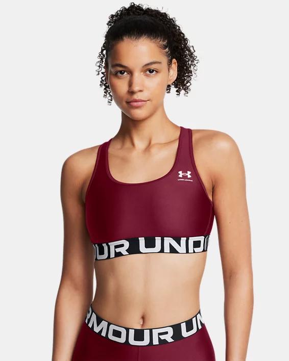 HeatGear Armour Mid Branded Womens Sports Bra Product Image
