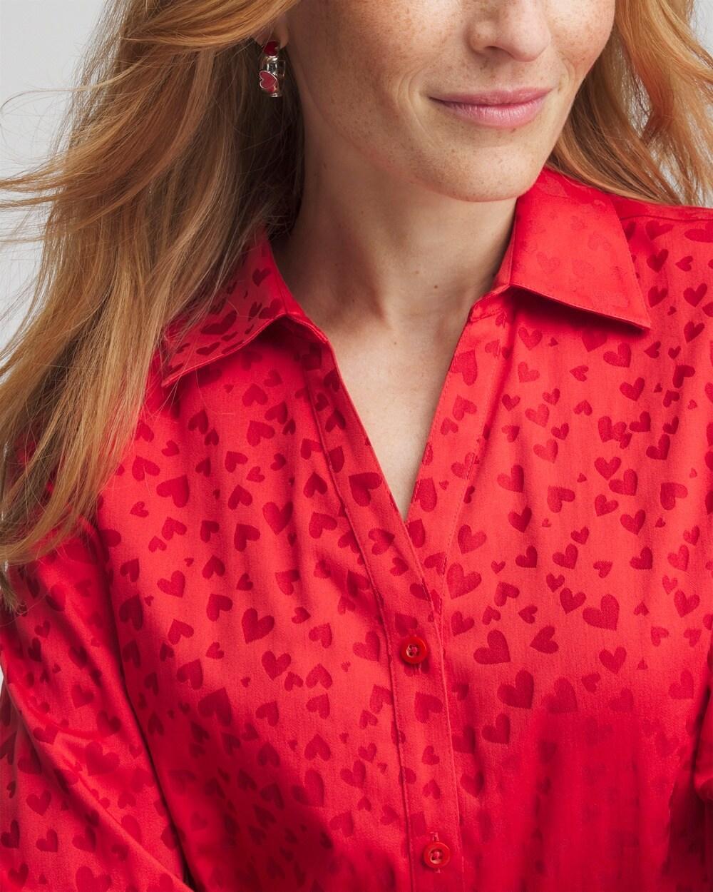 No Iron™ Valentine's Day Tie-Front Top Product Image
