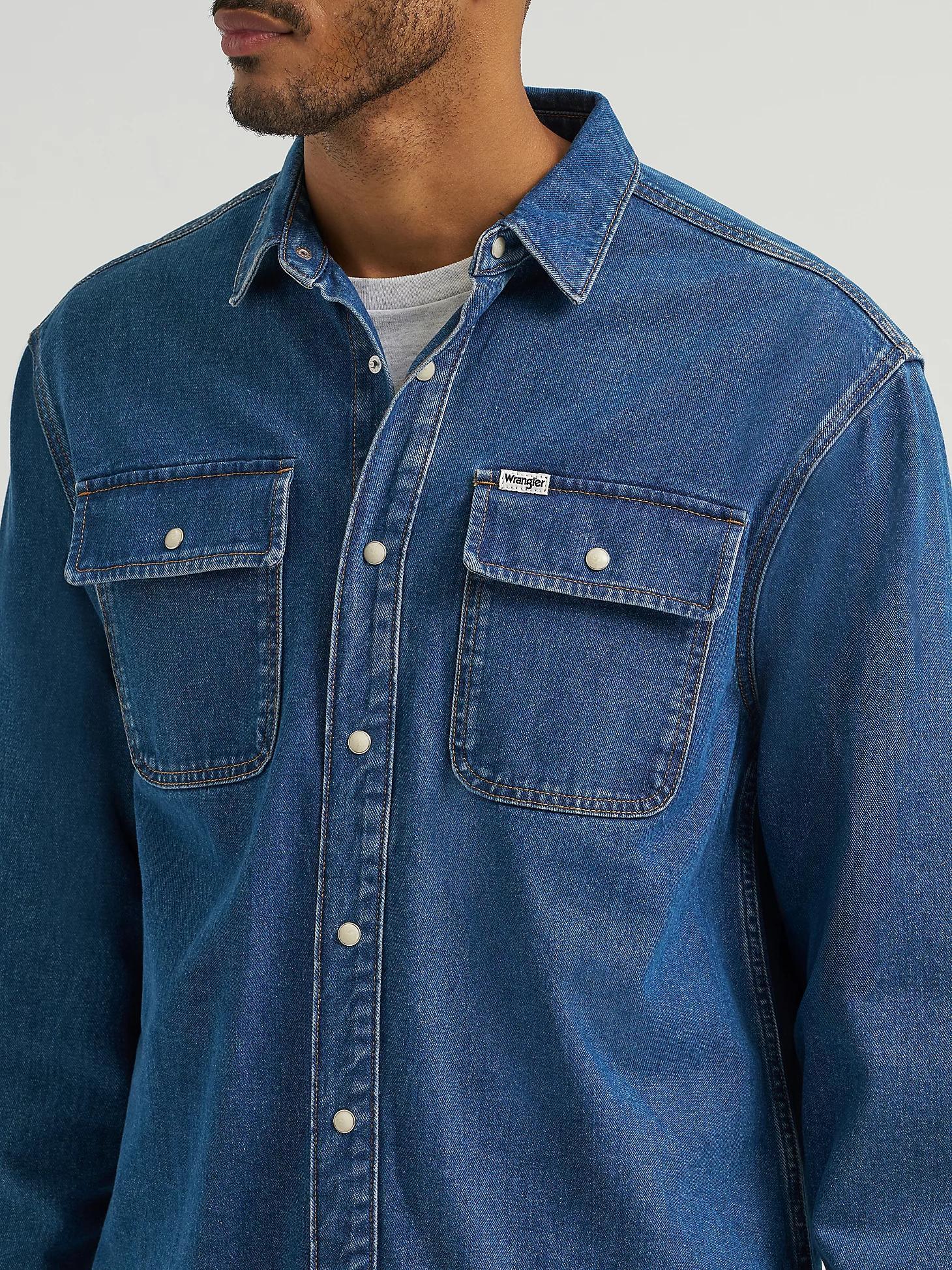 Men's Oversized Denim Shirt | Men's SHIRTS | Wrangler® Product Image