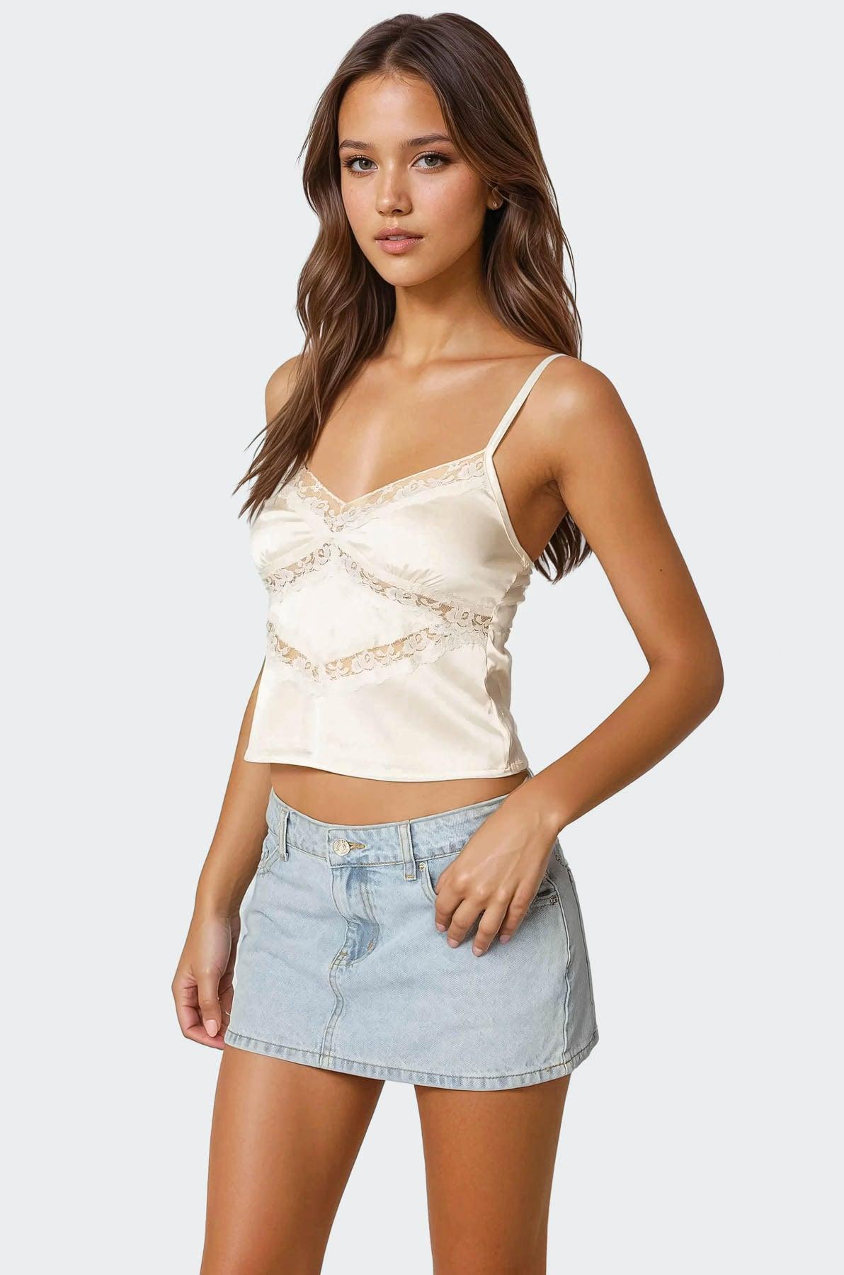 Tamar Satin Effect Tank Top Product Image