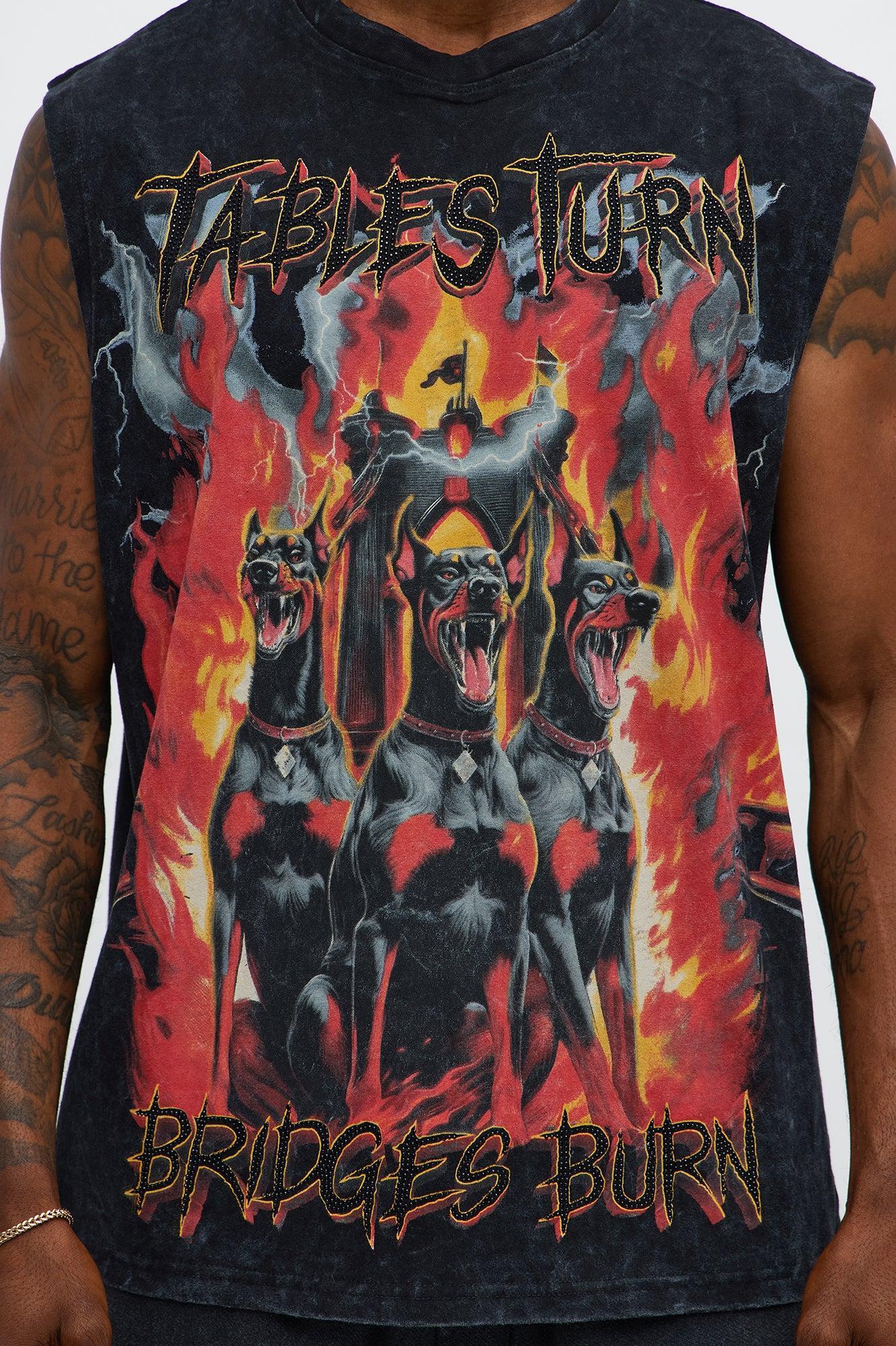 Bridges Burn Muscle Tee - Black Product Image