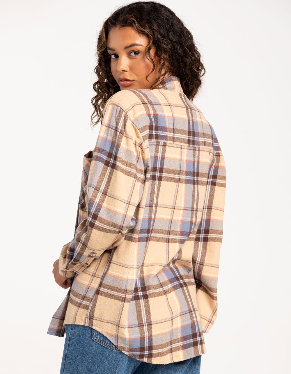 BRIXTON Bowery Womens Flannel - SESAME Product Image