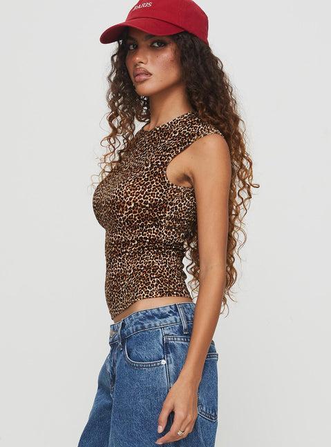 Lure Top Leopard Product Image