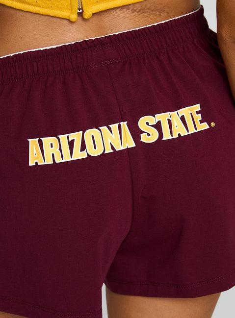 ASU Soffee Shorts Maroon Product Image