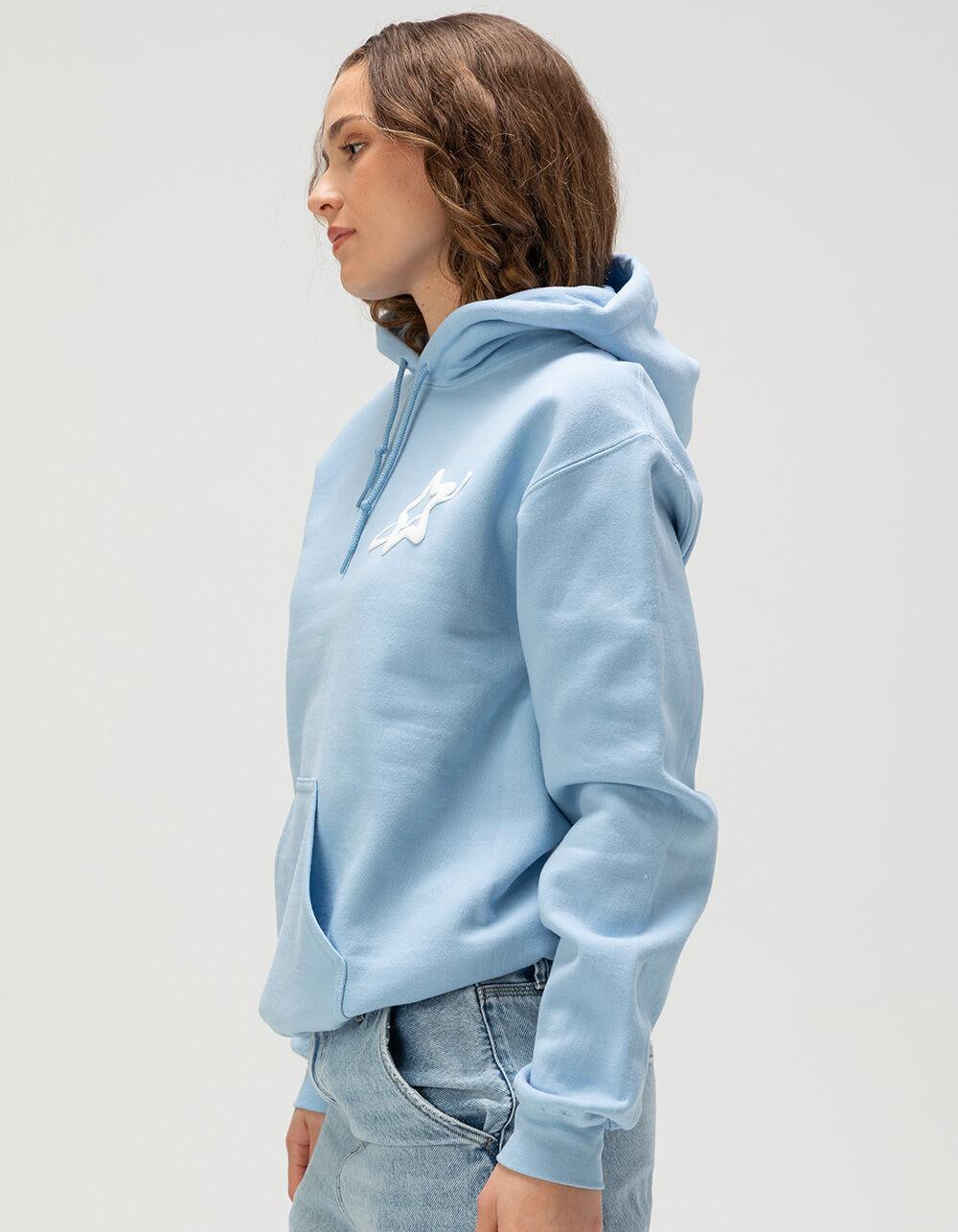 RIOT SOCIETY 2.0 Star Womens Hoodie - LIGHT BLUE Product Image