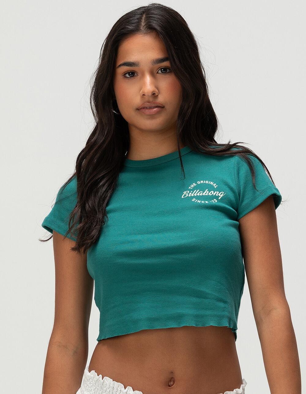 BILLABONG In The Sun Womens Baby Tee - TEAL GREEN Product Image