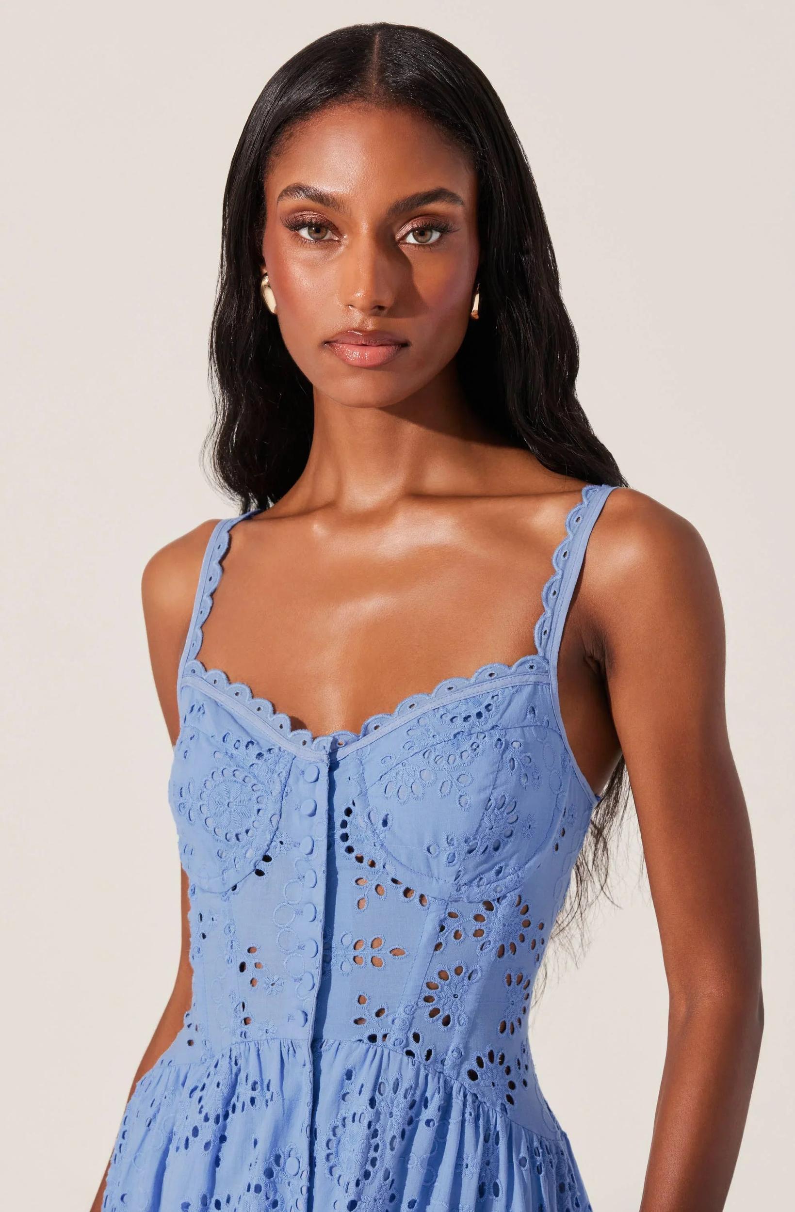 ASTR The Label | Yamila Dress | Blue Product Image