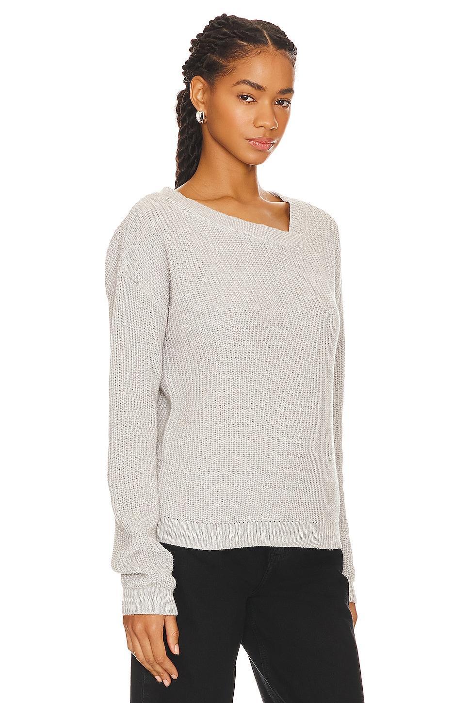 Asymmetric Neck Sweater Bobi Product Image
