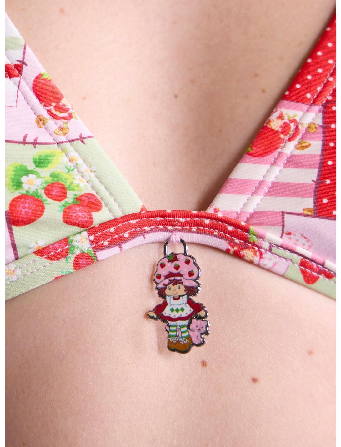 Strawberry Shortcake Patchwork Charm Halter Swim Top Product Image