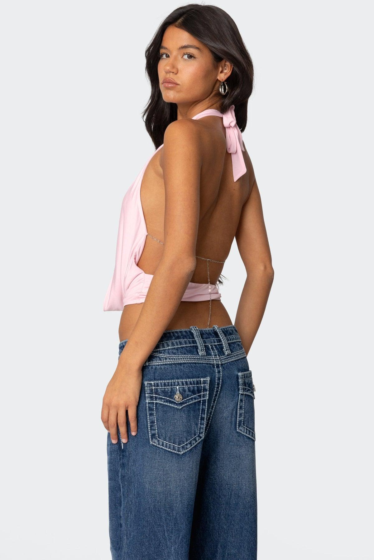 Contrast Stitch Low Rise Boyfriend Jeans Product Image