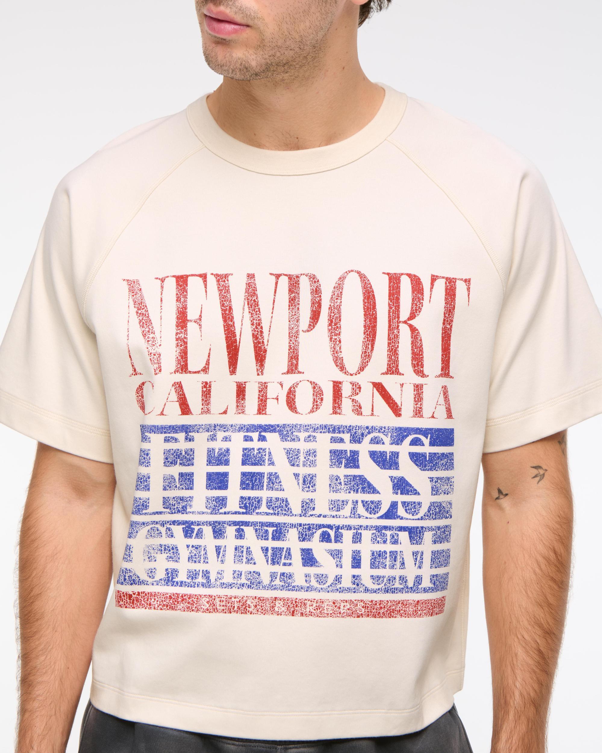 YPB Active Shrunken Cropped Heavyweight Cotton Tee Product Image