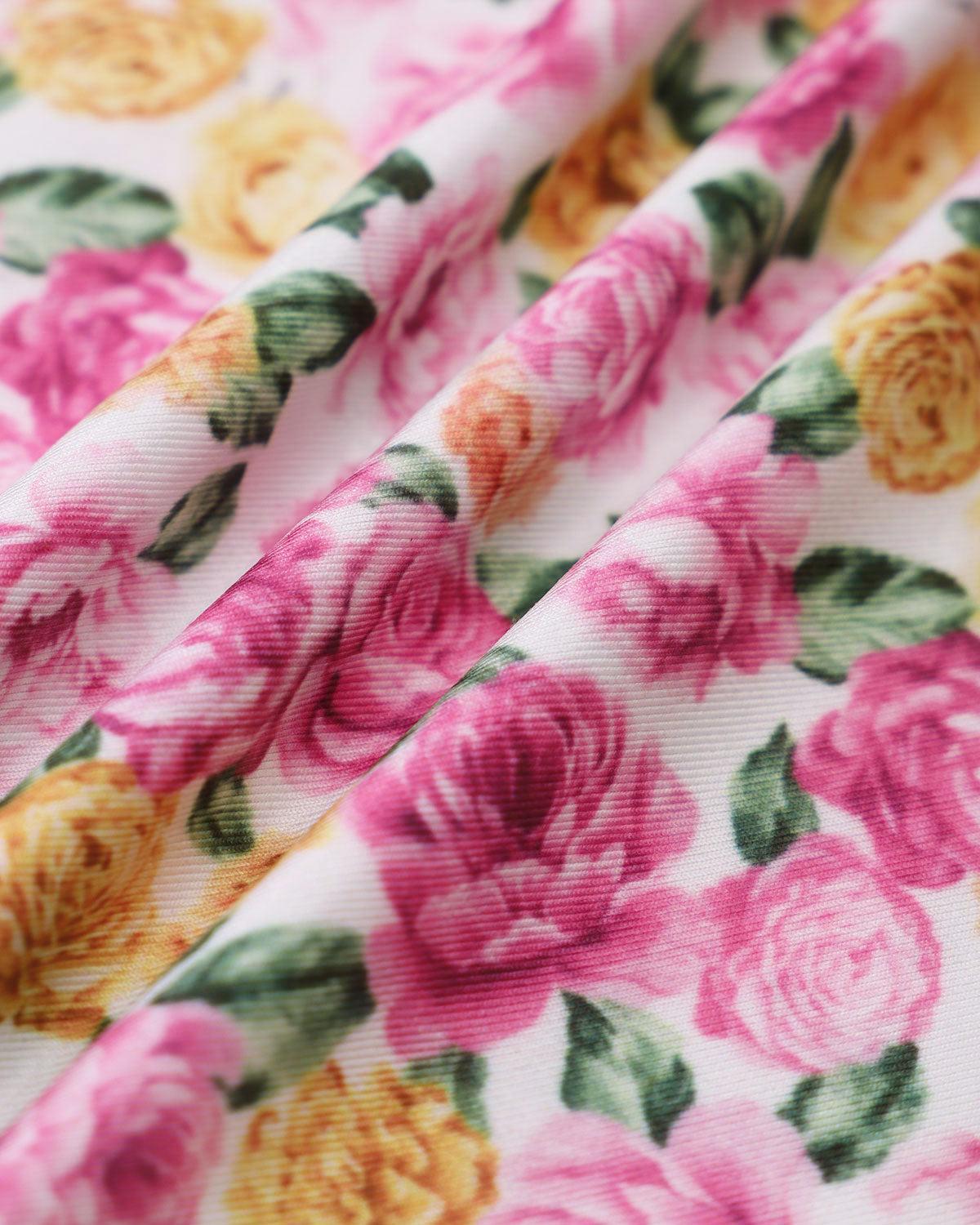 Pink Floral Bodycon Slip Maxi Dress Product Image