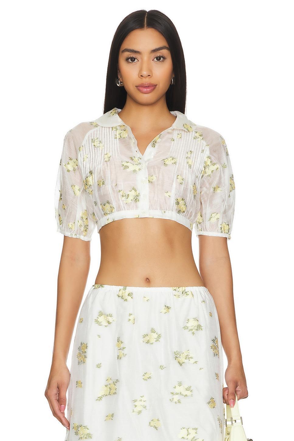BLUSA DE GASA JACQUARD Product Image