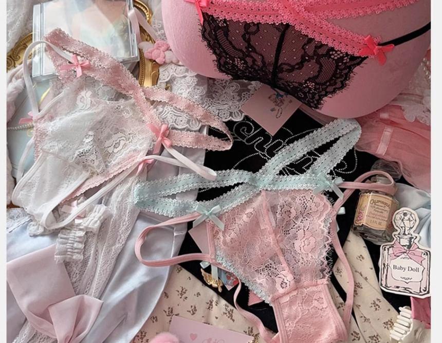 Lace Trim Panties Product Image