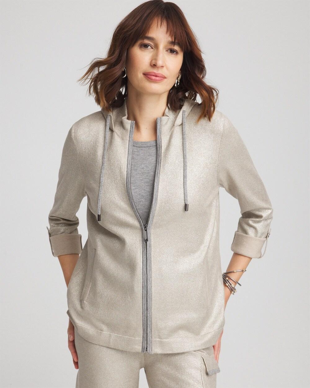 Zenergy® Luxe Foiled Cashmere Blend Hoodie Product Image