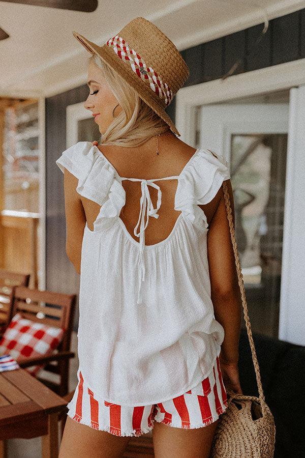 Cutie Pie Shift Top In White Product Image