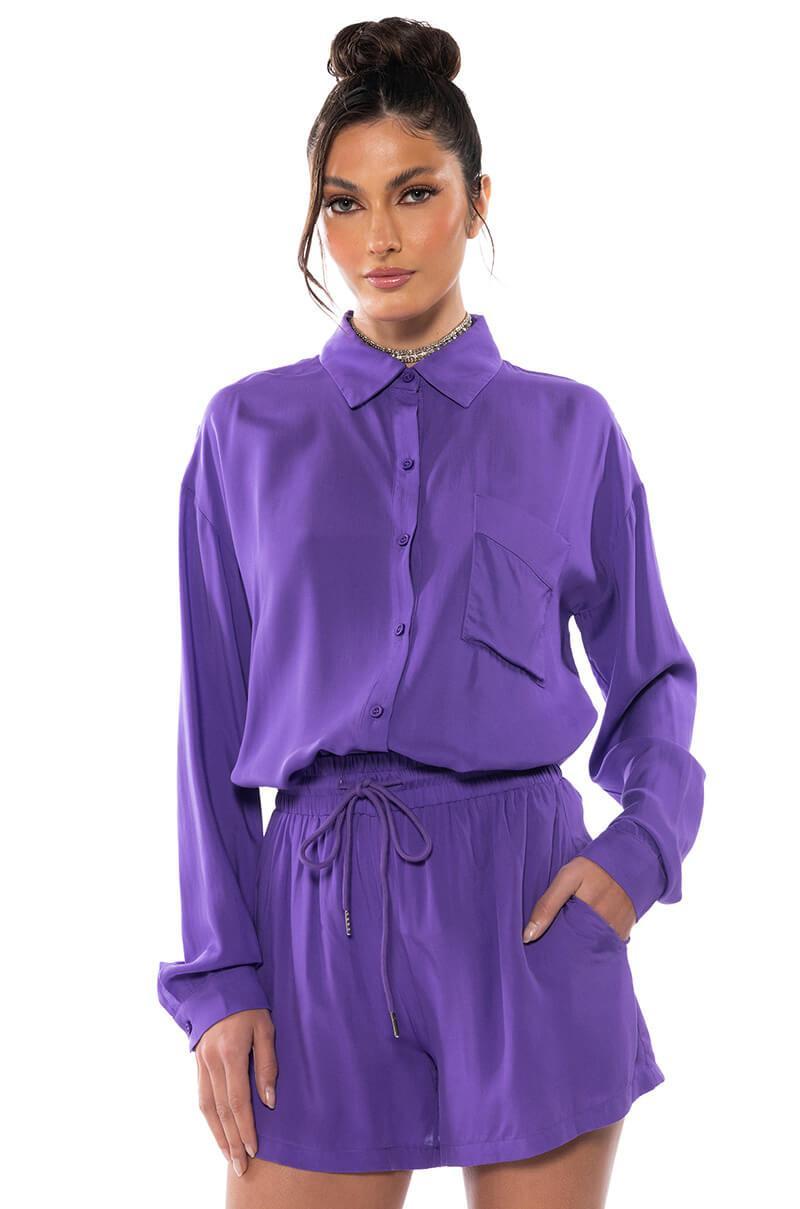 PURPLE RAIN BUTTON DOWN Product Image